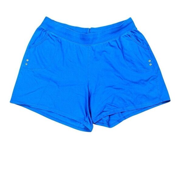 JMS Just My Size Women’s Plus Blue Shorts 2X - Picture 1 of 9